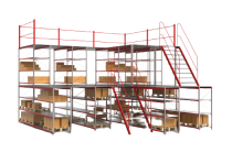 Мезонин на базе паллетных стеллажей